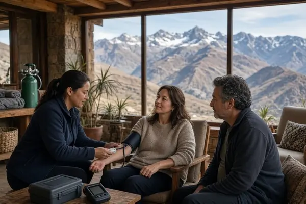 Medical safety support available during an ayahuasca retreat in Peru