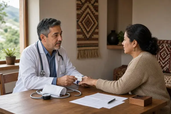 Medical screening consultation before an ayahuasca retreat at high altitude